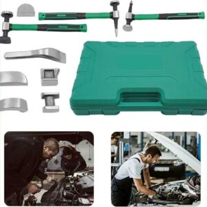 Review - 9 Pcs Sheet Metal Repair Tool Kit Auto Body Panel Fender Hammer Dolly Set