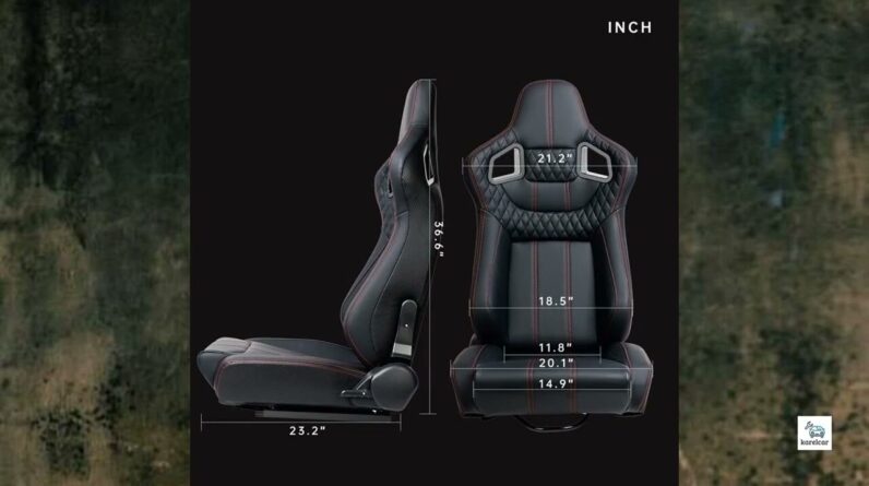 Review - 2 Pieces Universal Racing Seats with Dual Lock Sliders