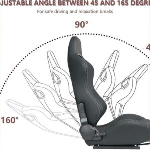 Review - Universal 2 Pieces Racing Seats With Dual Lock Sliders