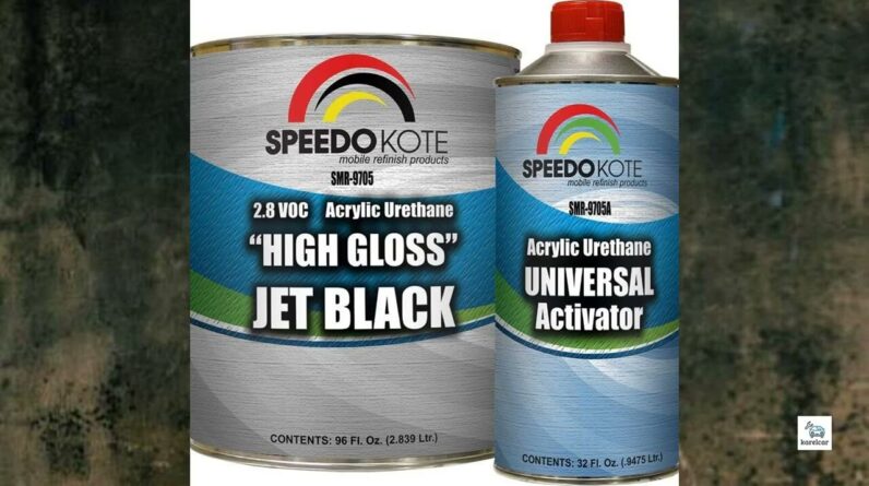 Review - Speedokote High Gloss Jet Black 2K Acrylic Urethane, 3/4 Gallon Black and 1 Quart Activator