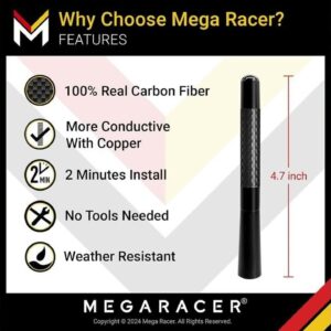 Review - Universal Car Antenna Replacement | Truck Antenna | 5 Inch Carbon Fiber