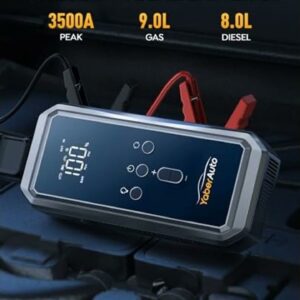 Review - YaberAuto 150PSI 3500A Car Battery Jump Starter with Air Compressor