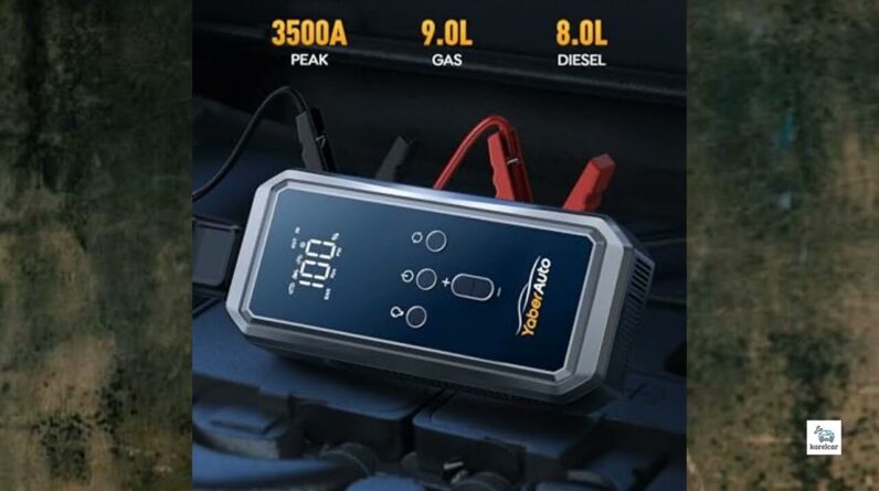 Review - YaberAuto 150PSI 3500A Car Battery Jump Starter with Air Compressor