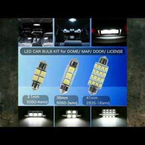 Review - 70 Pieces LED Car Bulb Kit