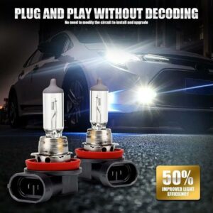 Review - gunhunt 2 PCS Car H11-55W Halogen Bulb