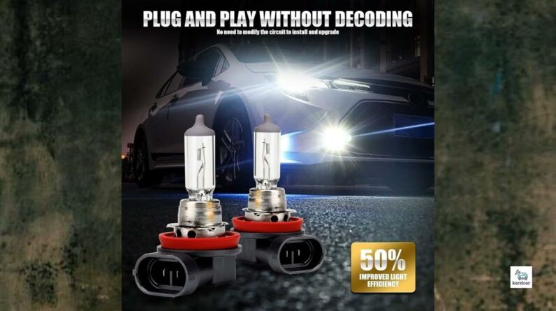 Review - gunhunt 2 PCS Car H11-55W Halogen Bulb