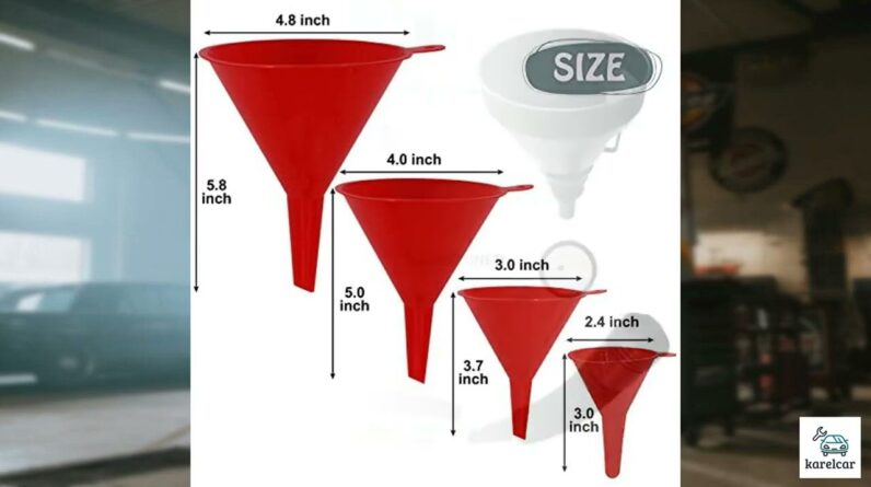 Review - Plastic Oil Funnels for Automotive Use Set of 5