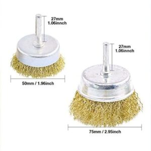 Review - Swpeet 9Pcs Brass Coated Wire Brush Wheel & Cup Brush Set